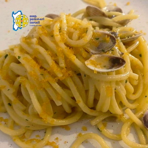 Troccoli, Vongole e Bottarga di Muggine