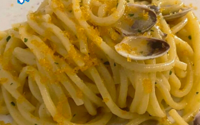 Troccoli, Vongole e Bottarga di Muggine
