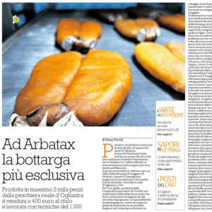 Bottarga artigianale di muggine della Cooperativa Pescatori Tortolì