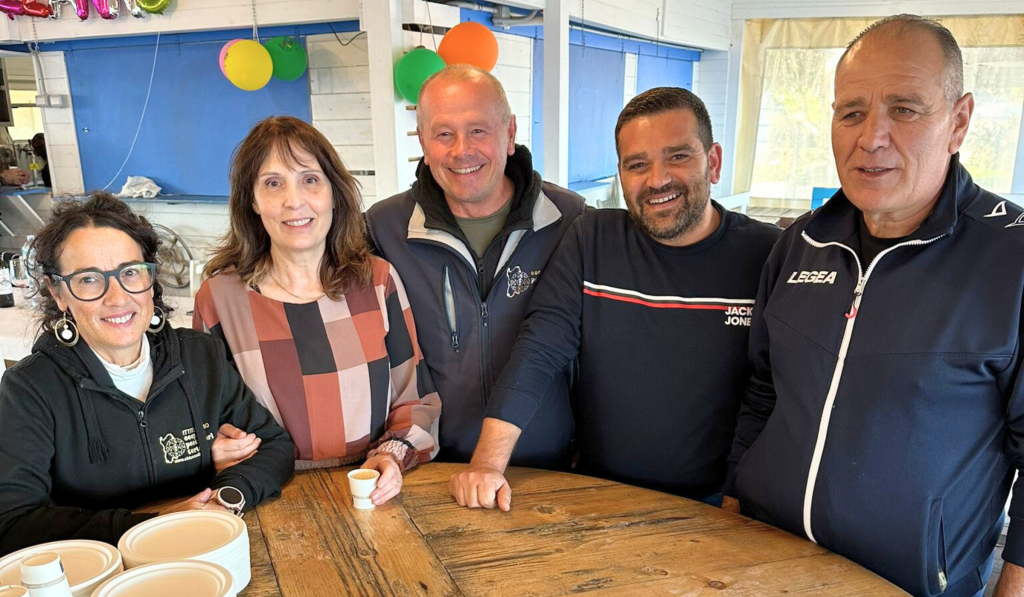 Luca Cacciatori e il CDA della Cooperativa Pescatori Tortolì, leader nella pesca sostenibile. Cooperativa Pescatori Tortolì 2025