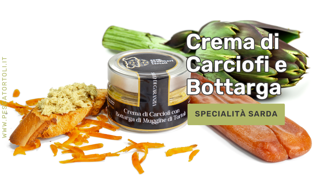 Crema di Carciofi e Bottarga - Specialità sarda in un vasetto artigianale, perfetta per antipasti e primi piatti gourmet