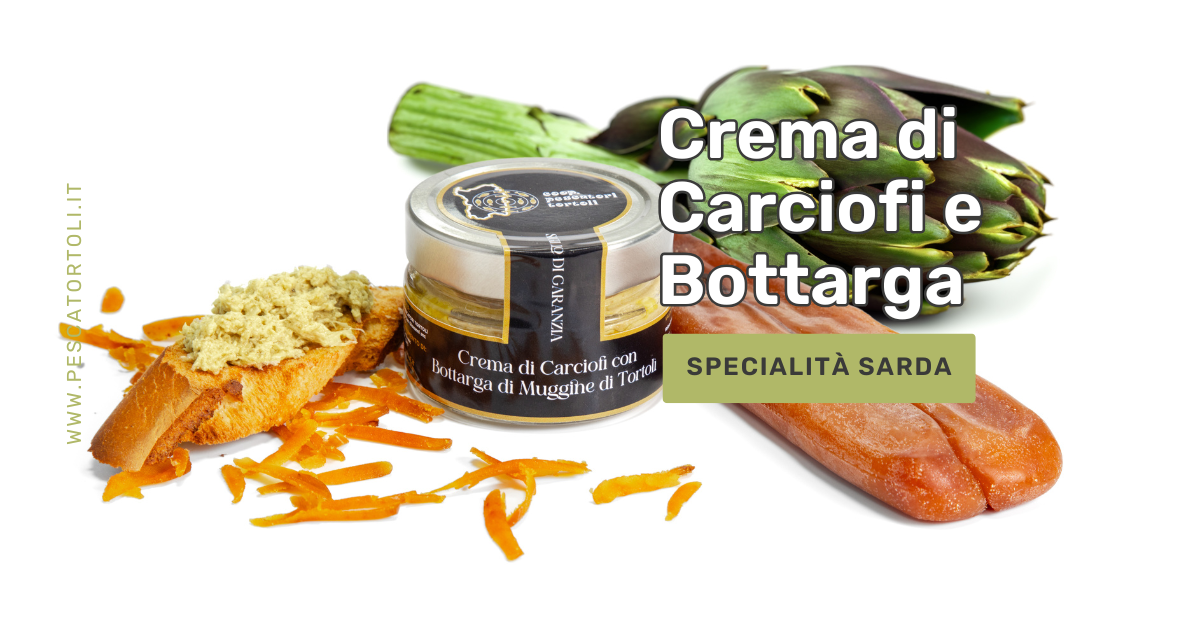 Crema di Carciofi e Bottarga - Autentico Tesoro Gastronomico 12 Crema di Carciofi e Bottarga - Specialità sarda in un vasetto artigianale, perfetta per antipasti e primi piatti gourmet