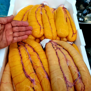 Sacche ovariche fresche di muggine per bottarga artigianale